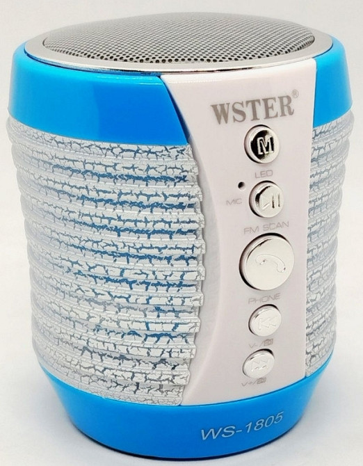 Bluetooth колонка WS-1805 Mini HiFi з підсвіткою, FM, USB, SD, AUX. Київ - фото 3