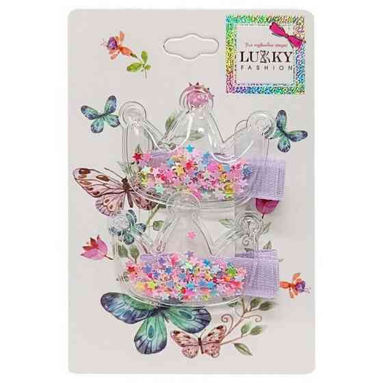 Дитячі шпильки для волосся "Корона" T18456(Multicolor) Вінниця