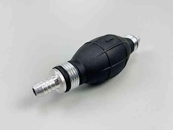 Ручний насос для перекачування рідини з клапаном масло-бензостійка гума алюмінієві наконечники d=8 мм Мукачево