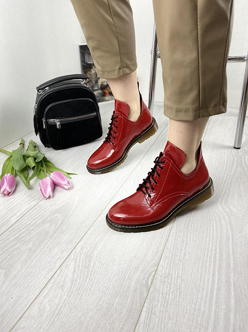 Sothby 's Туфлі жіночі Sothby 's M-373 червоні (весна-осінь, шкіра лакована) (3109) Коломыя - изображение 9