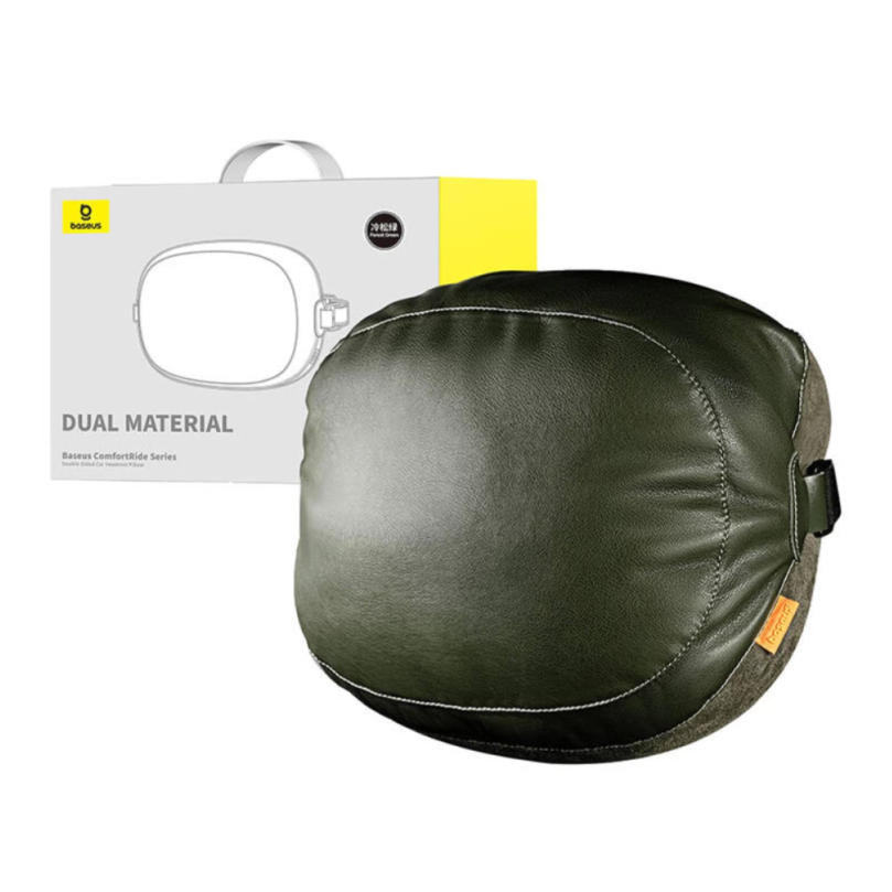 Подушка подголовник Baseus ComfortRide Series Double-Sided Car Headrest Pillow Forest Green Киев - изображение 8