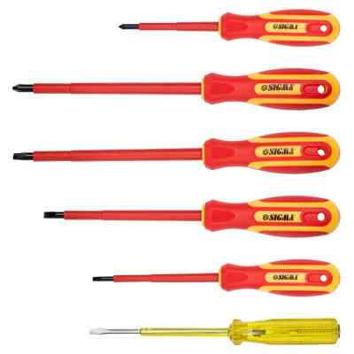 Набор отверток Sigma диэлектрических 5шт + отвертка-индикатор 250В CrV (4001071) Винница