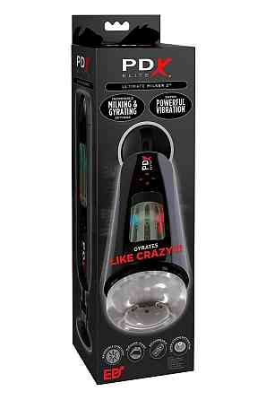 Мастурбатор с вибро Pipedream PDX Elite Ultimate Milker 2 черный, 27 см Sex Aura Киев