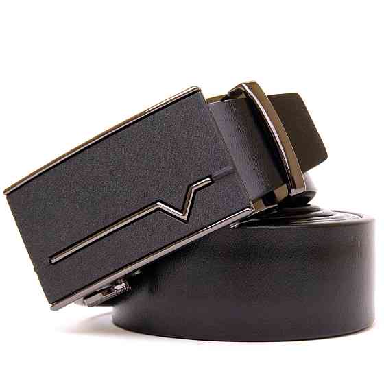 Ремень автомат мужской Vintage 20384 Черный Киев