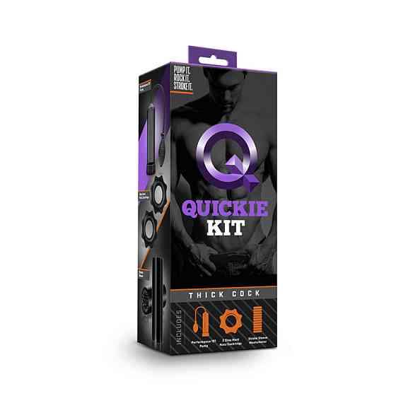Набор для стимуляции и накачивания пениса Blush Quickie Kit черный Sex Aura Киев