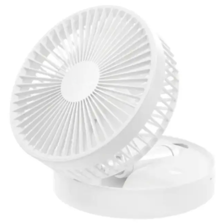 Вентилятор акумуляторний телескопічний USB, білий 6196 Винница