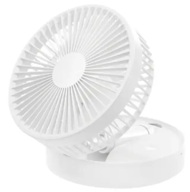 Вентилятор акумуляторний телескопічний USB, білий 6196 Винница - изображение 3