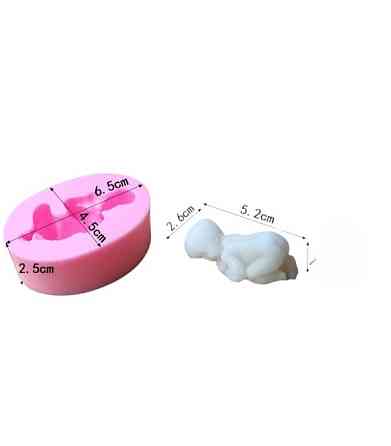 Молд силиконовый Младенец 65 на 45 мм розовый Киев