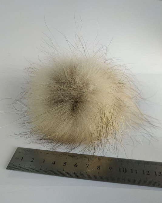 Помпон з натурального хутра єнот Харків - фото 1