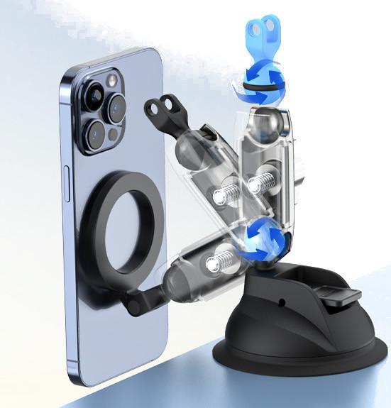 Присоска для телефону в авто MagSafe магнітна Telesin P3-SUS-02 Київ - фото 4