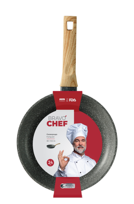 Сковорода Bravo Chef класична 24 см (7133023) Київ - фото 5