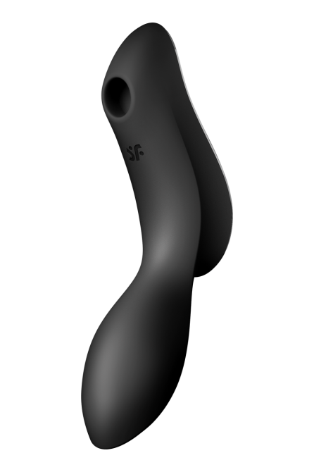 Двойной вибратор с вакуумной стимуляцией SATISFYER CURVY TRINITY 2 черный Sex Aura Киев - изображение 1