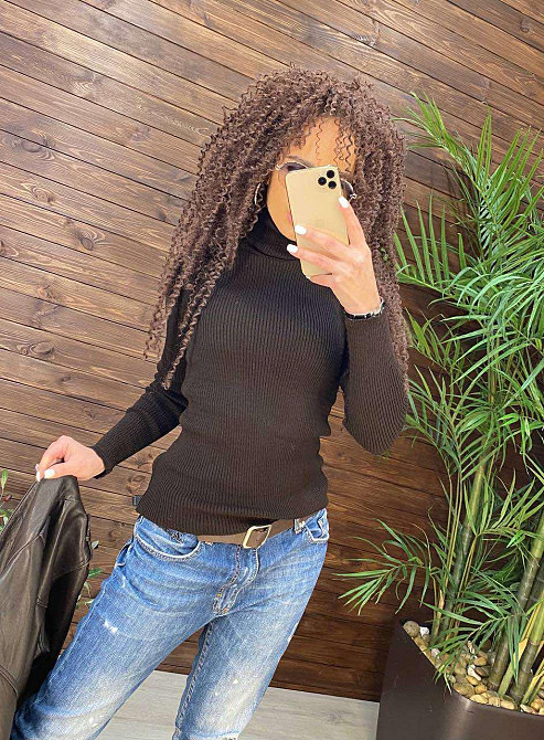 Водолазка жіноча однотонна рубчик, гольф жіночий базовий, жіночі базові гольфи водолазки в Україні Крохатушка одяг Київ - фото 1