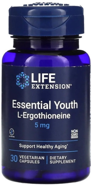 L-эрготионеин Life Extension Essential Youth L-Ergothioneine 5 мг 30 капс Киев - изображение 1