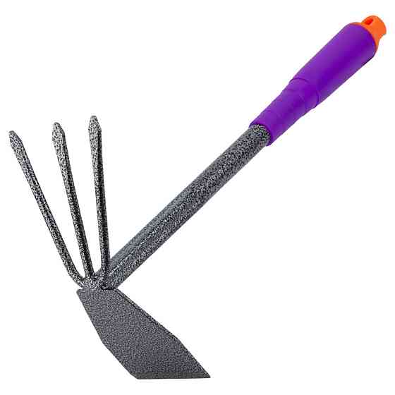 Мотыга комбинированная плоская + 3-х зубная (полая ручка) (ABS) GRAD (5044665) Ровно