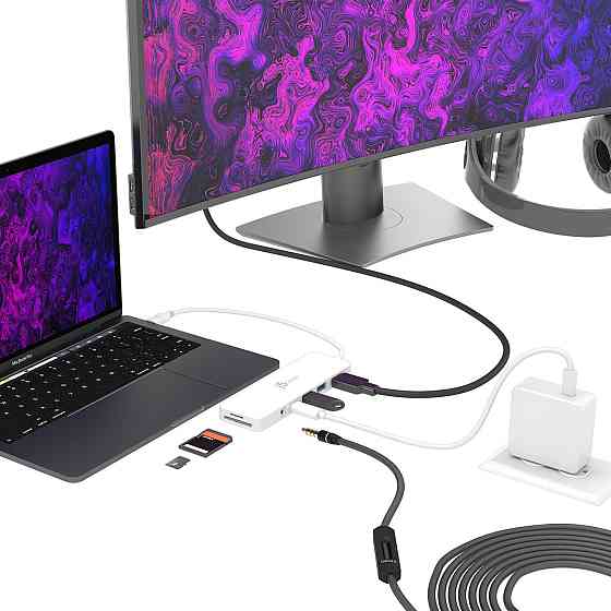 USB-хаб J5create USB-C 6-в-1 White (JCD373-N) ( 13803 ) Харків