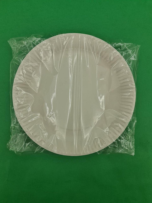 Тарілка паперова 23см Біла 50шт (1 пач.) Харків - фото 4
