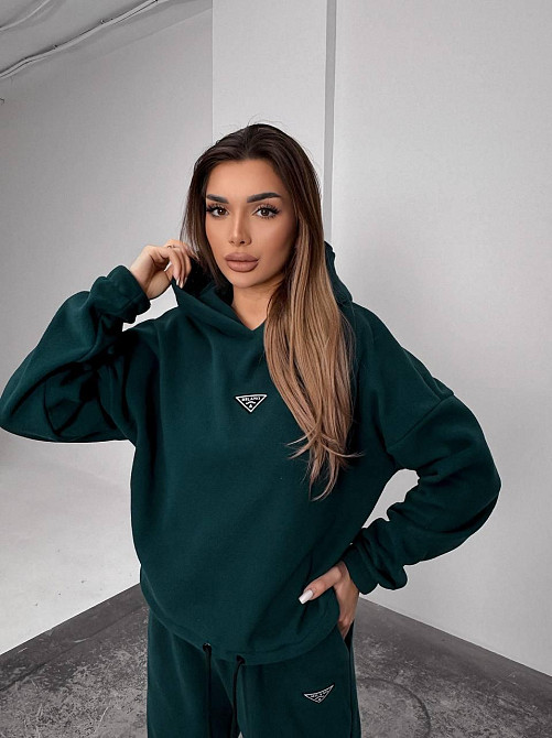 Женский теплый костюм, из флис полара L-XL, смарагд Одеса - фото 2