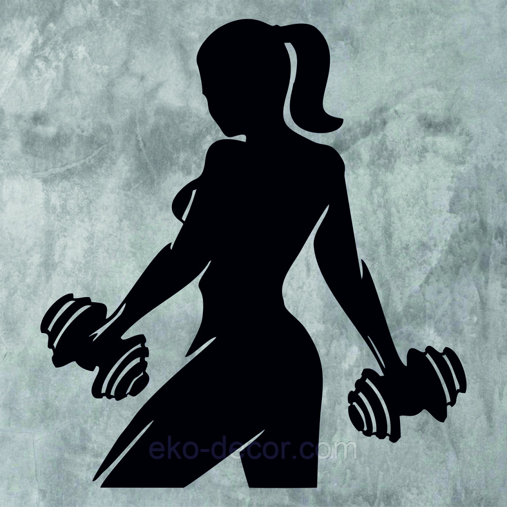 Декоративне настінне 3D Панно «Бодібілдінг» Декор на стіну з об'ємом 90*81 см, Чорний Київ - фото 7