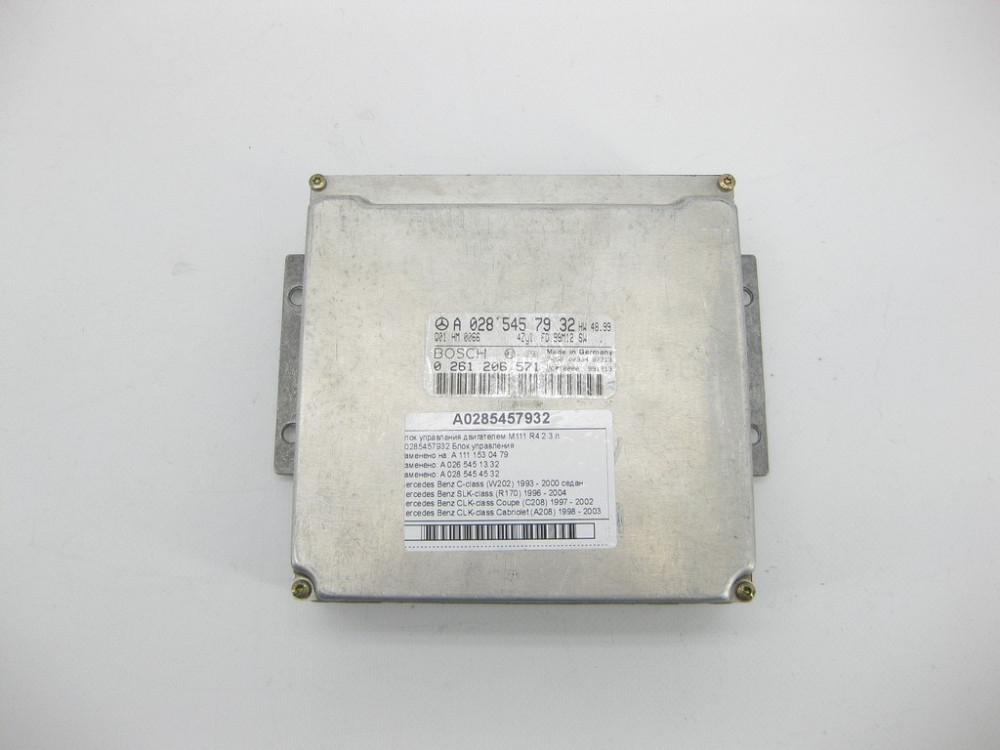 Mercedes-Benz  A0285457932 Блок керування двигуном M111 R4 2.3 л. C-class W202 SLK R170 CLK Coupe C208 CLK Cabriolet A208 C-class S202 Одеса - фото 1
