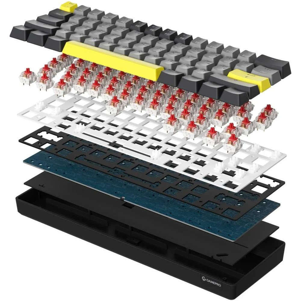 Клавіатура бездротова GamePro MK130G Pro Outemu Red Switch Hot-Swap RGB Black ( Чорний ) Харьков - изображение 2