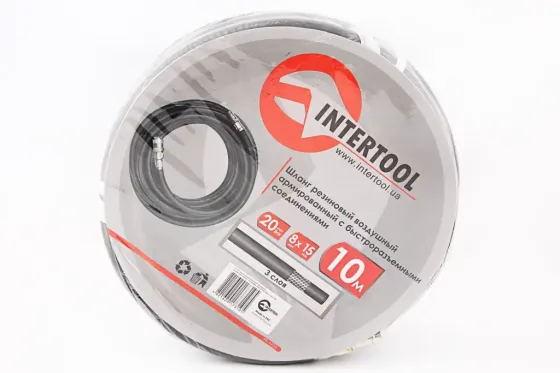 Шланг підкачки армований гумовий 8*15м Intertool Storm 20атм 10м Вінниця