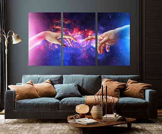 Модульна картина у вітальню/ спальню  Руки   ART-263_3A 70х130 см Київ