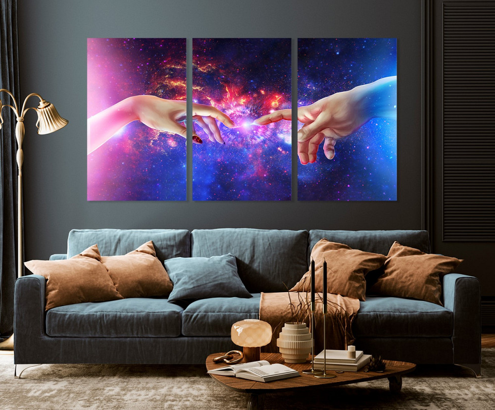 Модульная картина в гостиную / спальню   Руки   ART-263_3A 70х130 см Киев - изображение 3