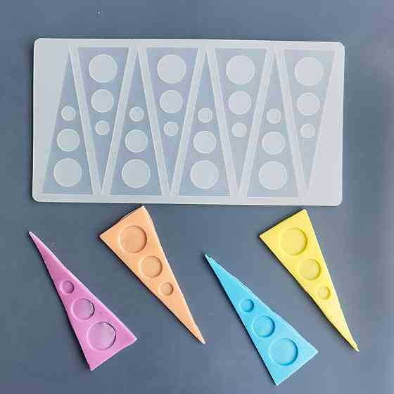 Молд силиконовый Треугольники 219 на 115 мм серый Киев