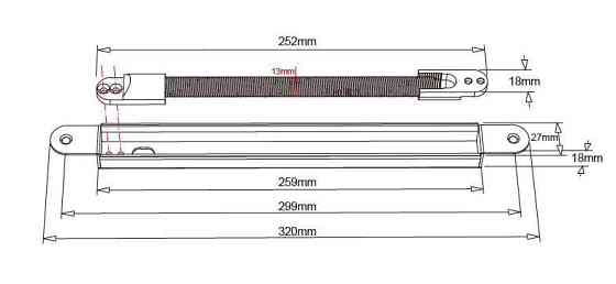 Гнучкий перехід (32 см) врізний металевий SEVEN FT-95m Київ