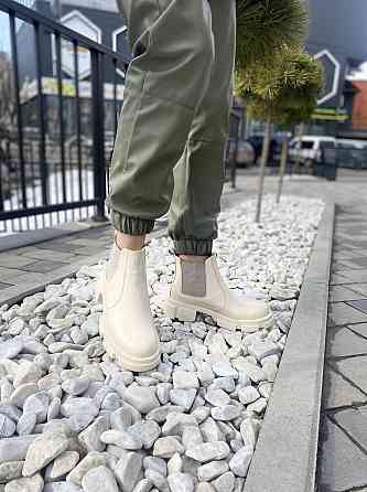 Черевики жіночі M.KRAFT бежеві натуральна шкіра висота 11см (4349) Коломыя