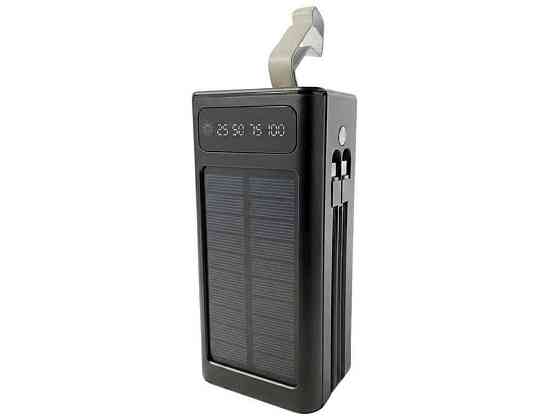 Power Bank 40000mAh M4U LED дисплей/сонячна панель, чорний ТМ GERLAX Київ