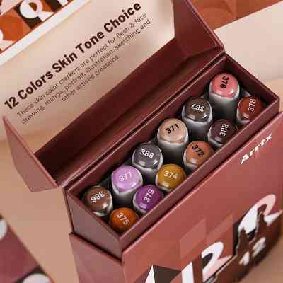 Художественный маркер Arrtx спиртовые Oros ASM-03-SK02 12 цветов, оттенки кожи (LC302772) Винница