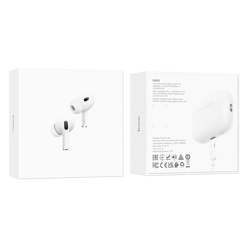 Бездротові навушники HOCO EW93 True wireless stereo headset White Одеса - фото 2