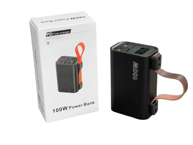 Универсальная зарядная батарея с быстрой зарядкой 30000Mah 100W (Черный) Винница - изображение 5