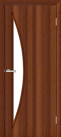 Міжкімнатні двері Оміс Парус ЗС Горіх Екошпон 700х2000 мм Київ - фото 1