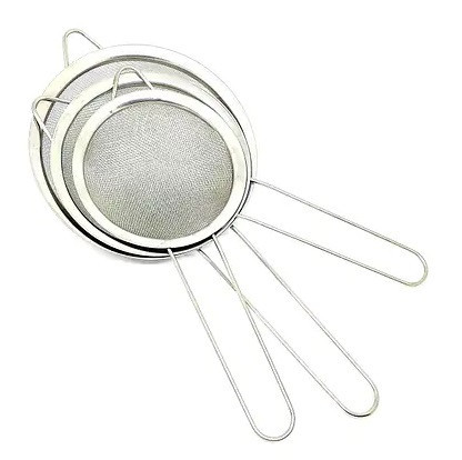 Сито металлическое набор 3шт СРЕДНИЙ /диаметры 10см 12см 13,5см Днепр - изображение 2