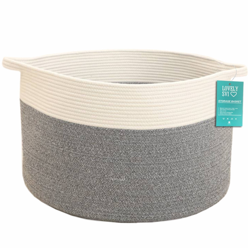 Корзина Органайзер Lovely Svi для хранения белья или игрушек 55 х 35 Серый Киев - изображение 1