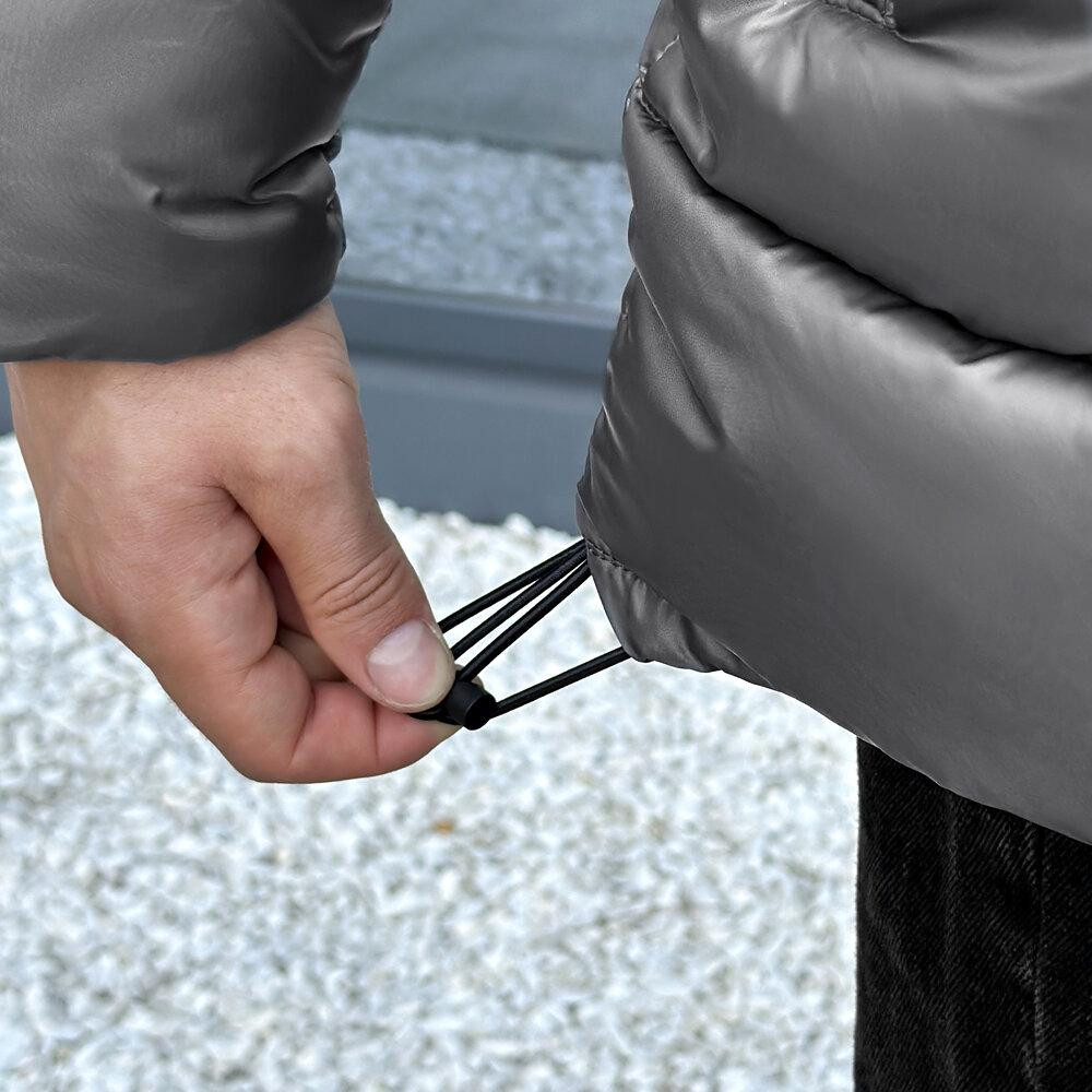 Мужская зимняя куртка темно-серая Pobedov Snowfall Киев - изображение 3