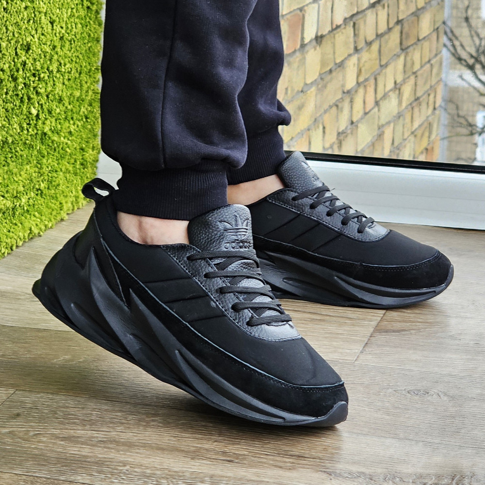 Термо Кроссовки Adidas $harks Мужские Адидас Акулы Черные Еврозима (размеры:41,42,43,44,45) Видео Обзор - 34-3 Днепр - изображение 7