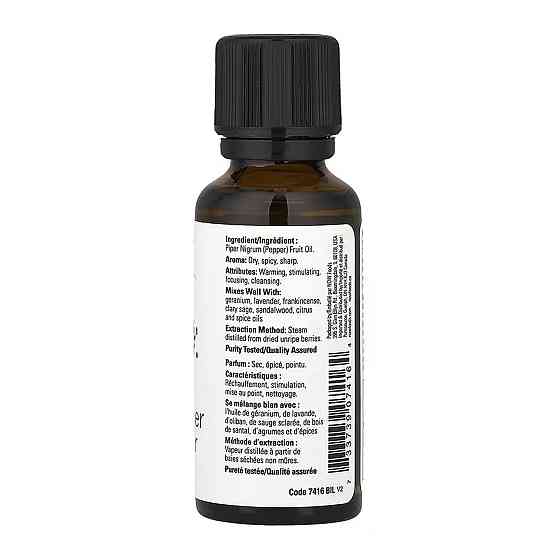 Олія чорного перцю Now Foods Black Pepper Oil 30ml Київ