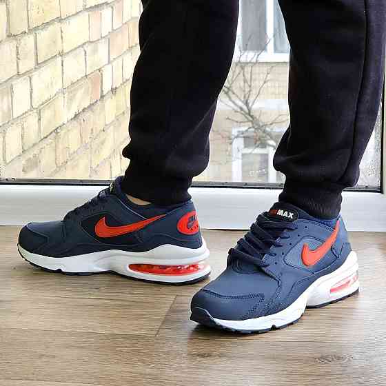 Мужские Синие Термо Кроссовки Nike Air Max 93 Кожаные Найк Еврозима (размеры: 41,42,43,44,45,) Видео Обзор Днепр