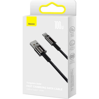 Дата кабель USB 2.0 AM to USB-C 2.0m 100W black Baseus (CAWJ000101) Вінниця - фото 5
