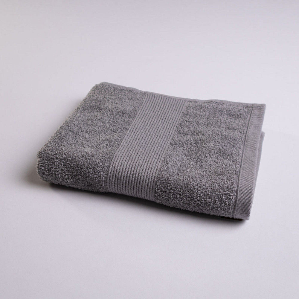 Набор махровых полотенец c Бордюром 3шт GM Textile 40х70см, 50х90см, 70х140см 400г/м2 (Серый) Сумы - изображение 5