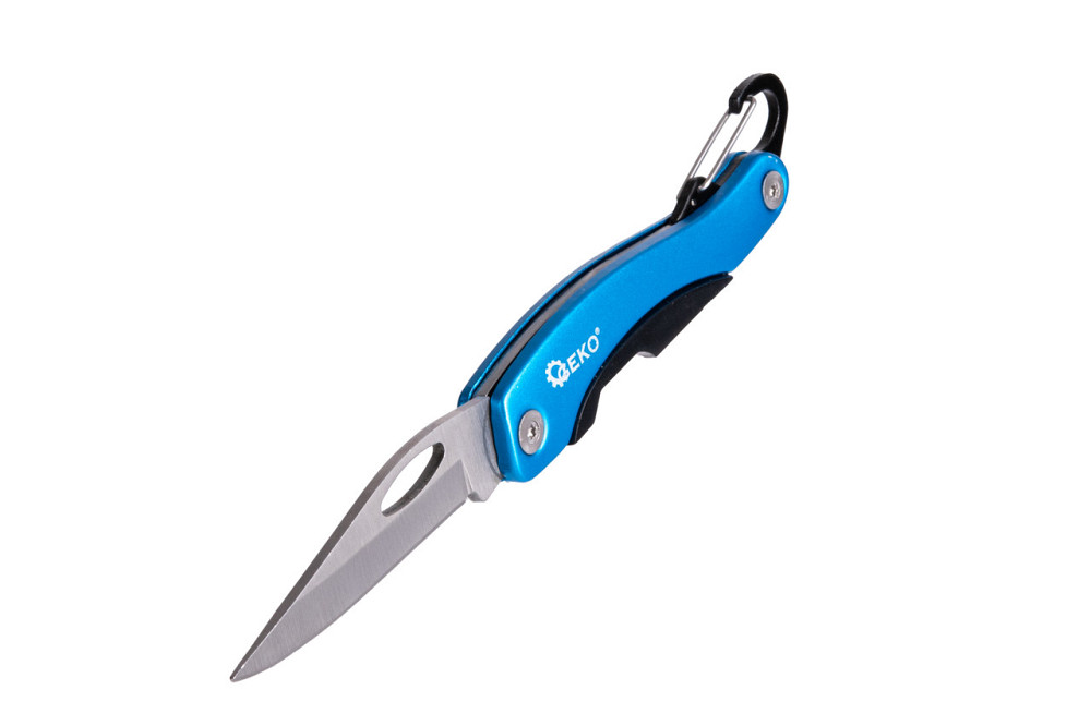 Монтерський складаний ніж (цизорик) "GeKo" з карабінчиком, лезо нержавіючої сталі Київ - фото 2