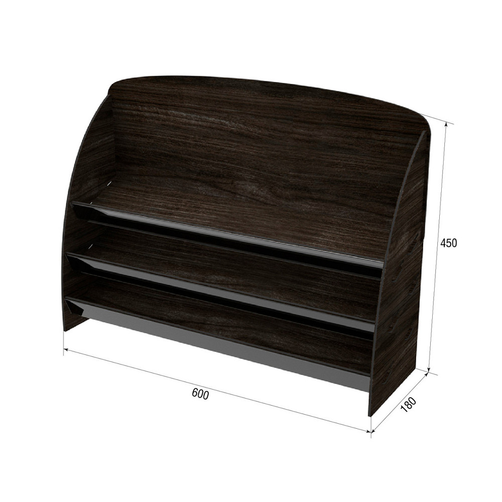 Підставка EKOSTAR під батончики Венге 600х180х450мм Київ - фото 3