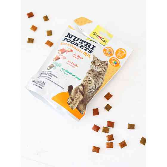 Витаменное лакомство GimCat Nutri Pockets для кошек, мультивитамин микс, 150 г Винница