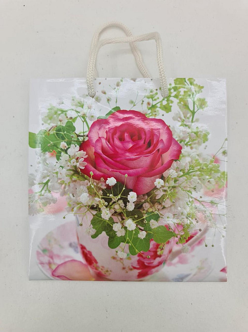 Пакет подарунковий під чашку 16/16/8 (артЧ-072) (12 шт.) Харків - фото 3