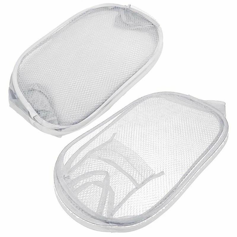 Корзина для белья в ванную комнату, корзина для вещей складная в сетку Белая 31х31х51 см Каменец-Подольский - изображение 3