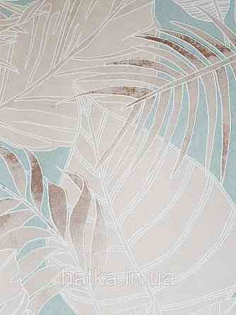 Шпалери флізелінові Khroma LAV103 LA VIE EN ROSE бірюзові гілки листя коричневі Київ